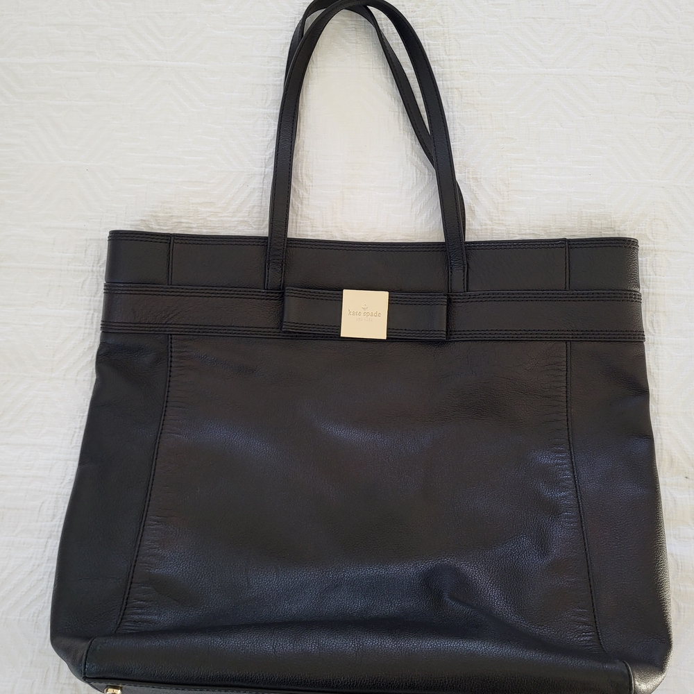 Kate Spade Black Tote with Gold Accent
